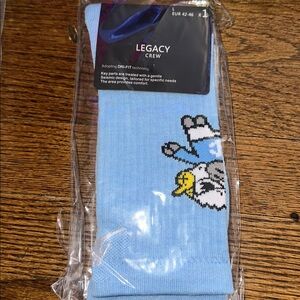 Jordan Legacy Crew Basketball Sock Light Blue Tarheels - NEW - Men’s LARGE
